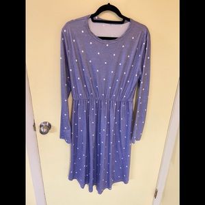 Long Sleeve Polka Dot Dress